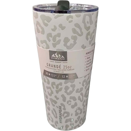 Copo Térmico Hydrapeak HP-GRANDE-25-WHITELEOPARD 739ML - Branco Leopard