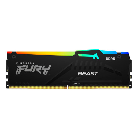 Memória RAM Kingston DDR5 16 GB 5600MHz Black RGB Fury Beast - KF556C40BBA-16
