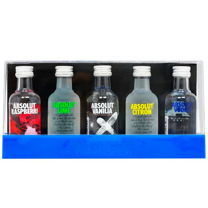 Vodka Absolut Mini Pack 5 - 50ML
