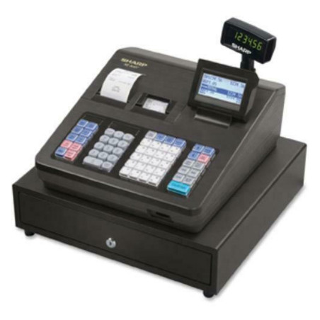 Caixa Registradora Sharp XE-A407 com Impressora e Display para Cliente 120V - Cinza